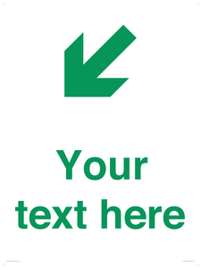 Custom Safe Condition inverse: Green Down left right arrow